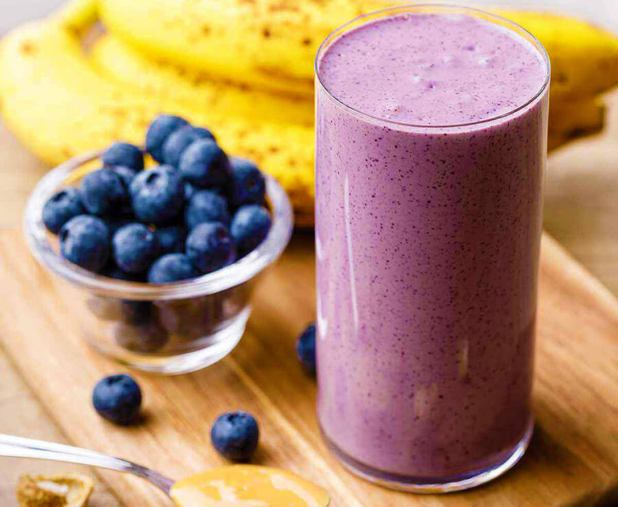 Blueberry Peanut Butter Smoothie